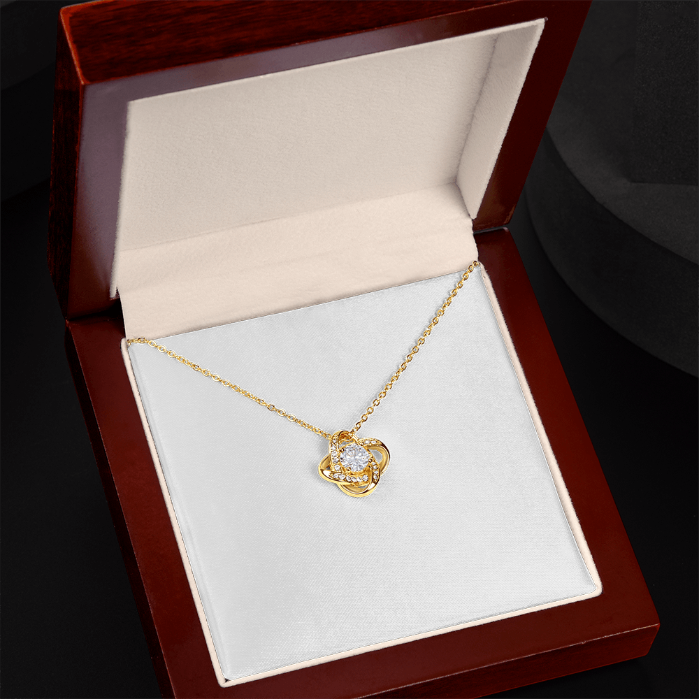 Love Knot Necklace (Yellow & White Gold Variants