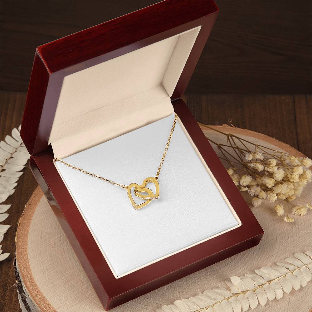 Interlocking Hearts Necklace (Yellow & White Gold Variants