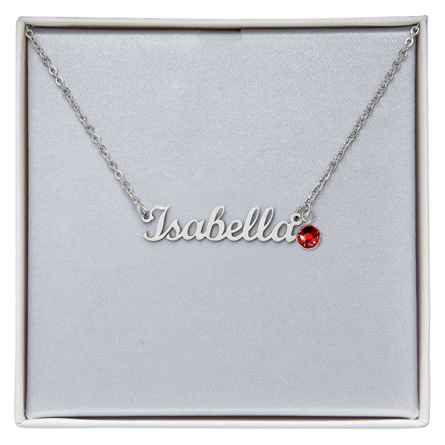 Custom Name Necklace with Birthstone