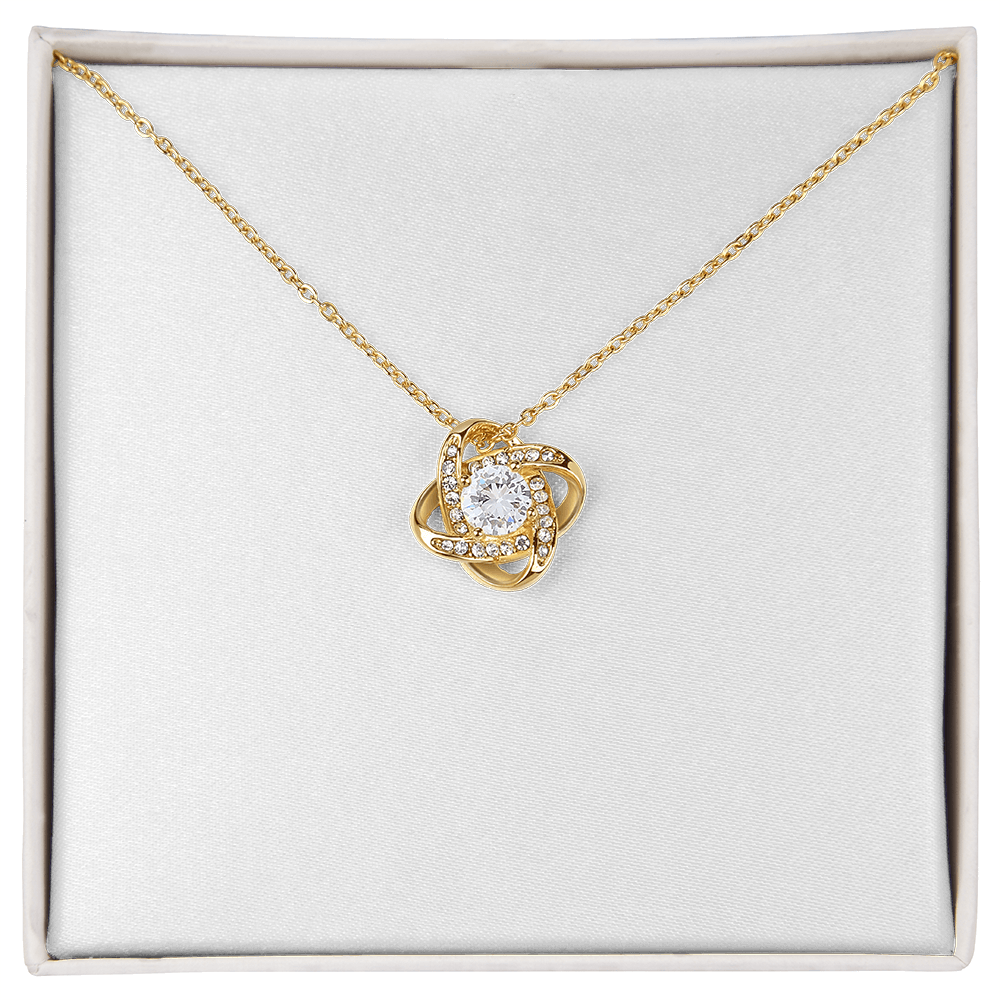 Love Knot Necklace (Yellow & White Gold Variants