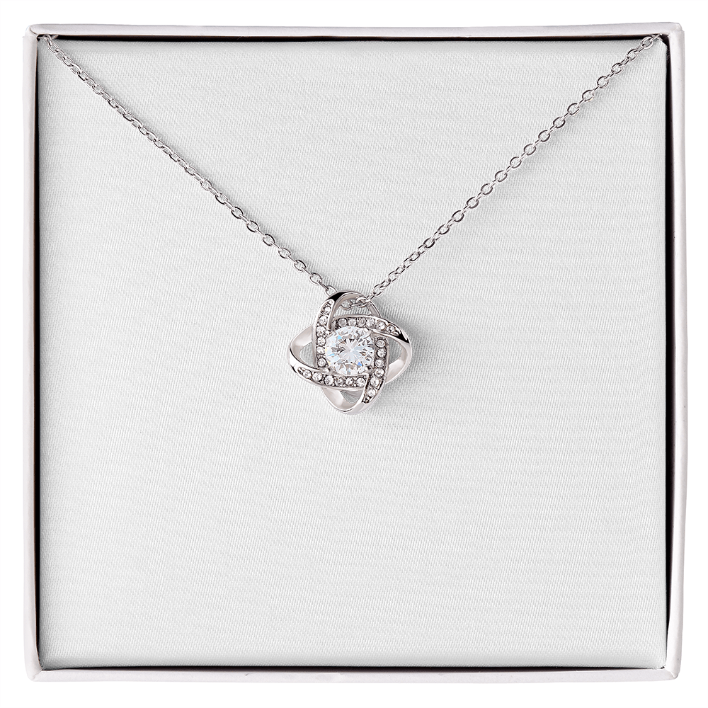 Love Knot Necklace (Yellow & White Gold Variants