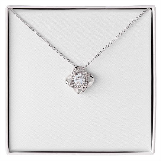 Love Knot Necklace (Yellow & White Gold Variants