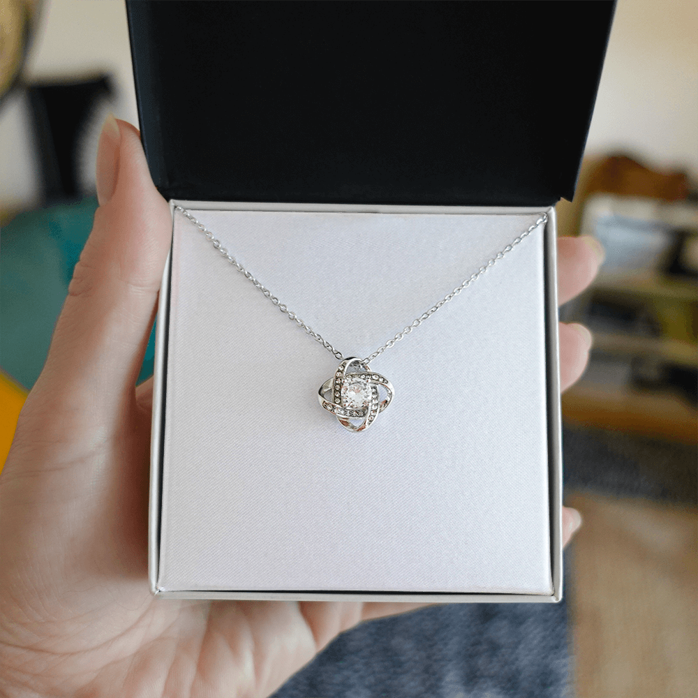 Love Knot Necklace (Yellow & White Gold Variants
