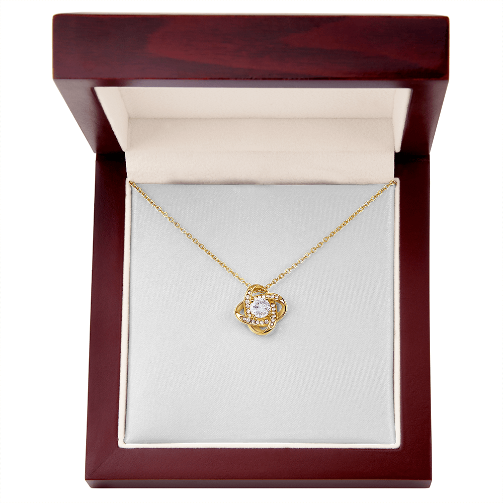 Love Knot Necklace (Yellow & White Gold Variants