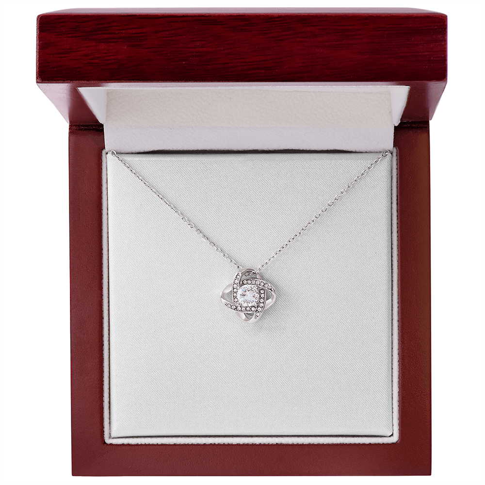 Love Knot Necklace (Yellow & White Gold Variants
