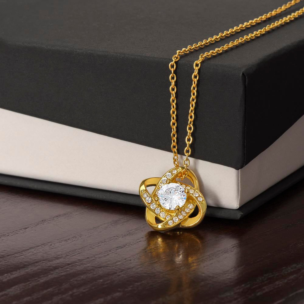Non-Message Card Love Knot Necklace