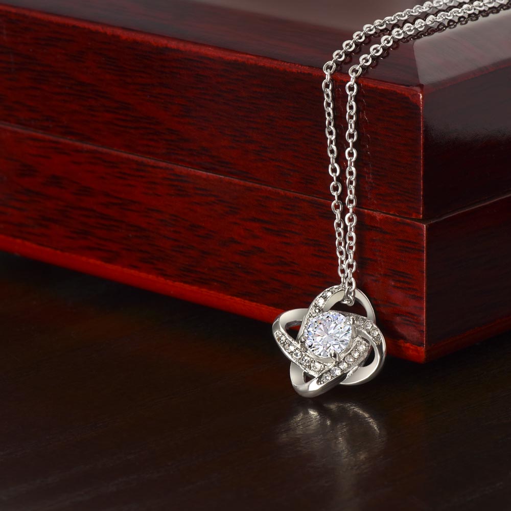 Non-Message Card Love Knot Necklace