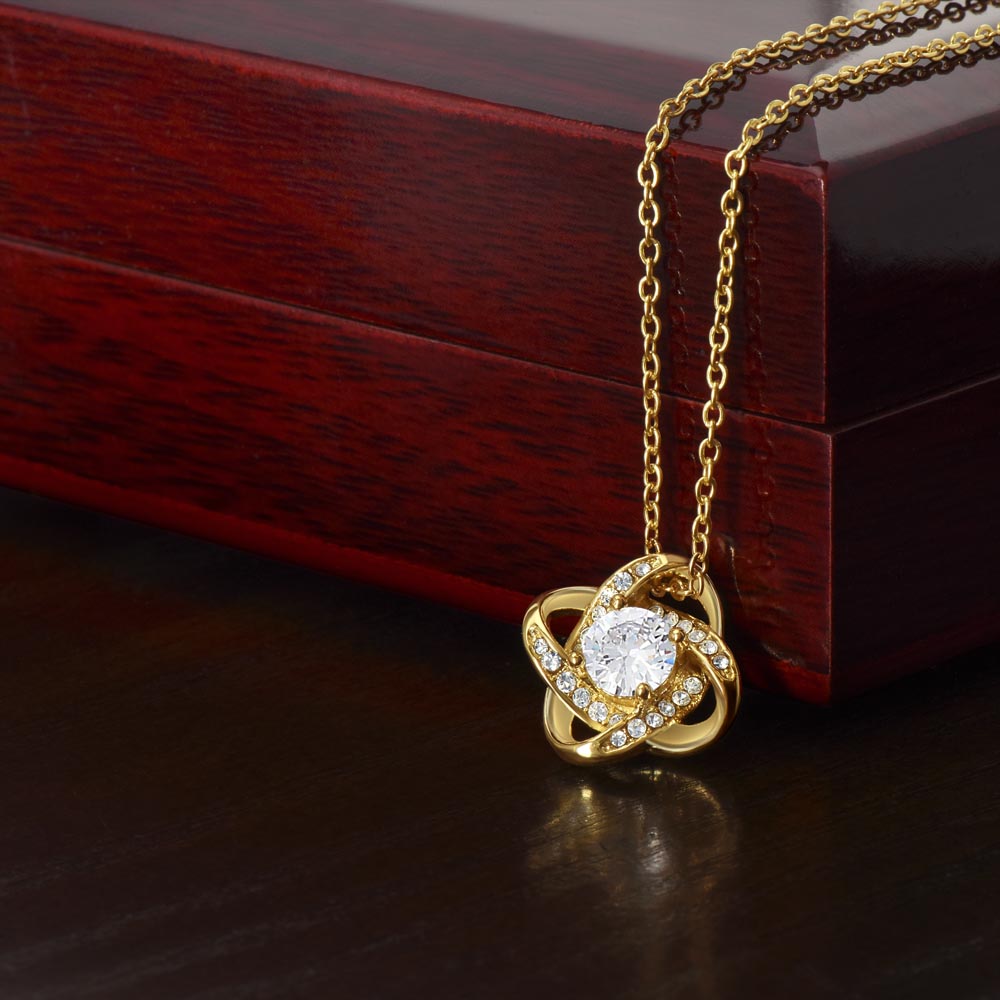 Non-Message Card Love Knot Necklace