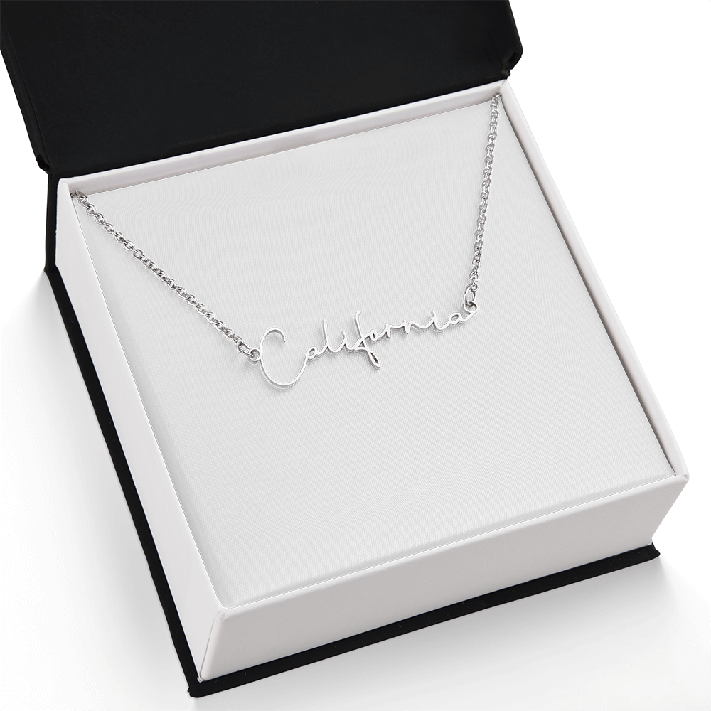 Signature Name Necklace (With MC)