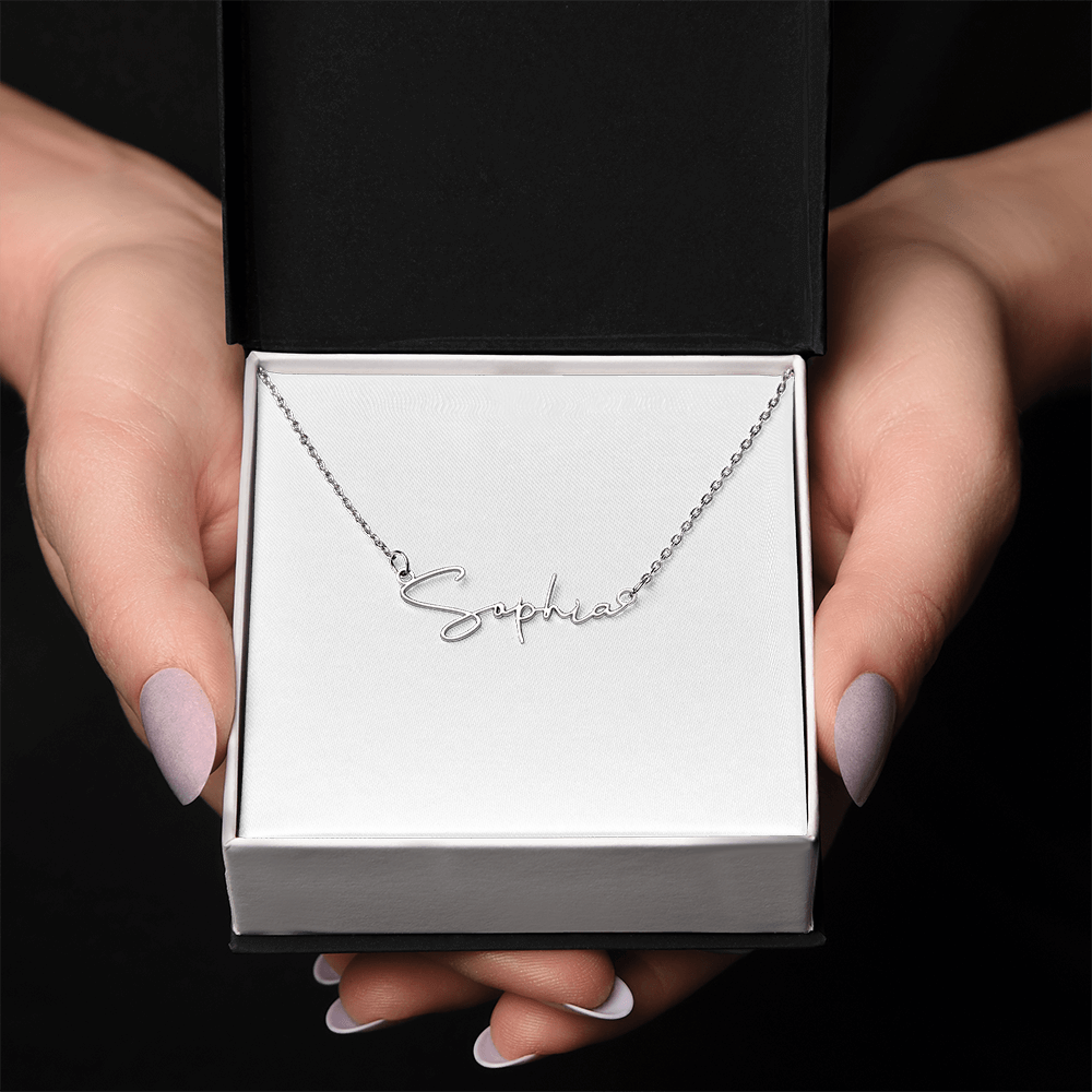 Signature Name Necklace (With MC)