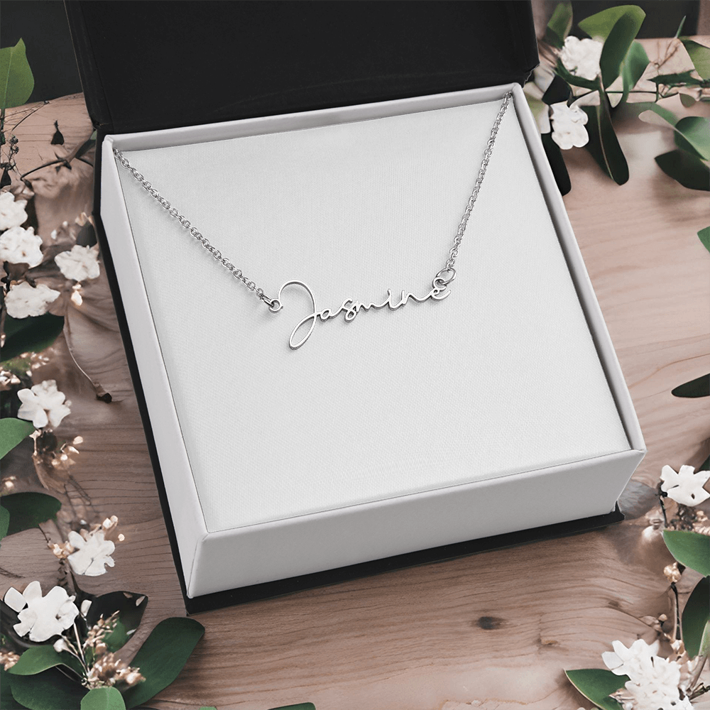 Signature Name Necklace (With MC)