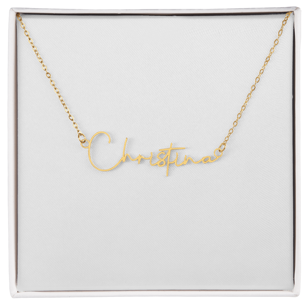 Signature Name Necklace (With MC)