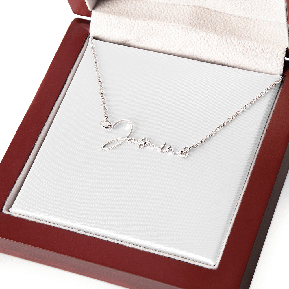 Signature Name Necklace (With MC)