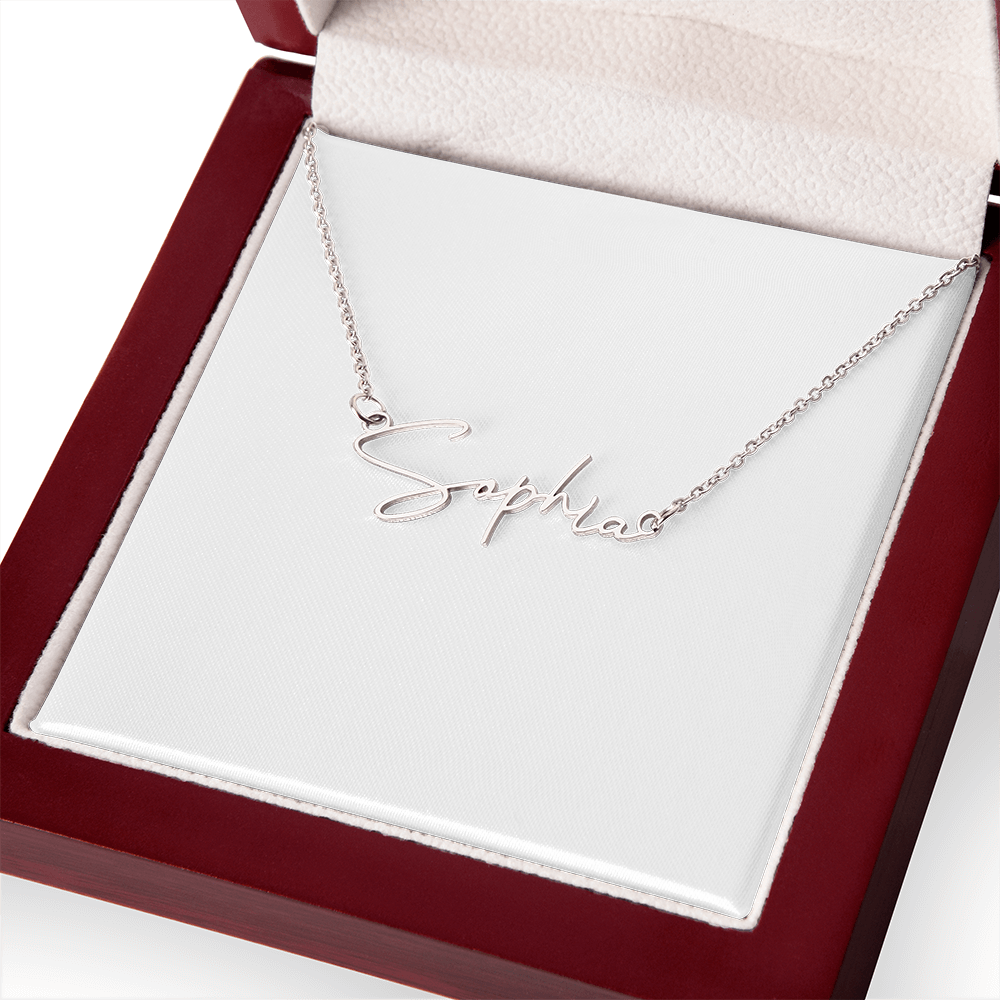 Signature Name Necklace (With MC)