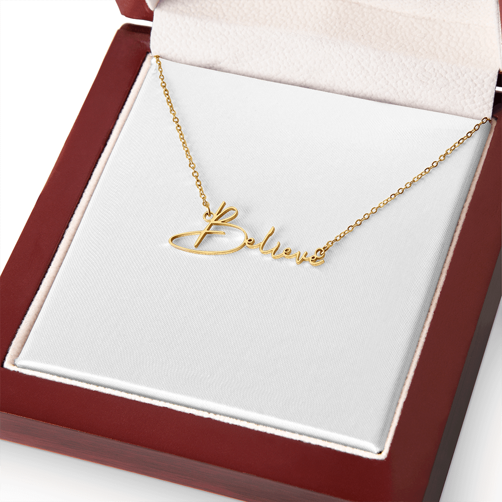 Signature Name Necklace (With MC)