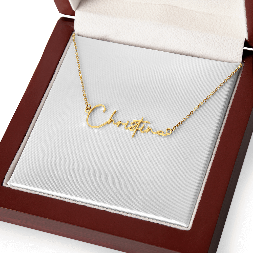 Signature Name Necklace (With MC)