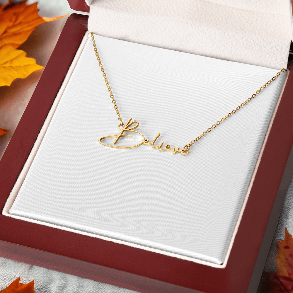 Signature Name Necklace (With MC)