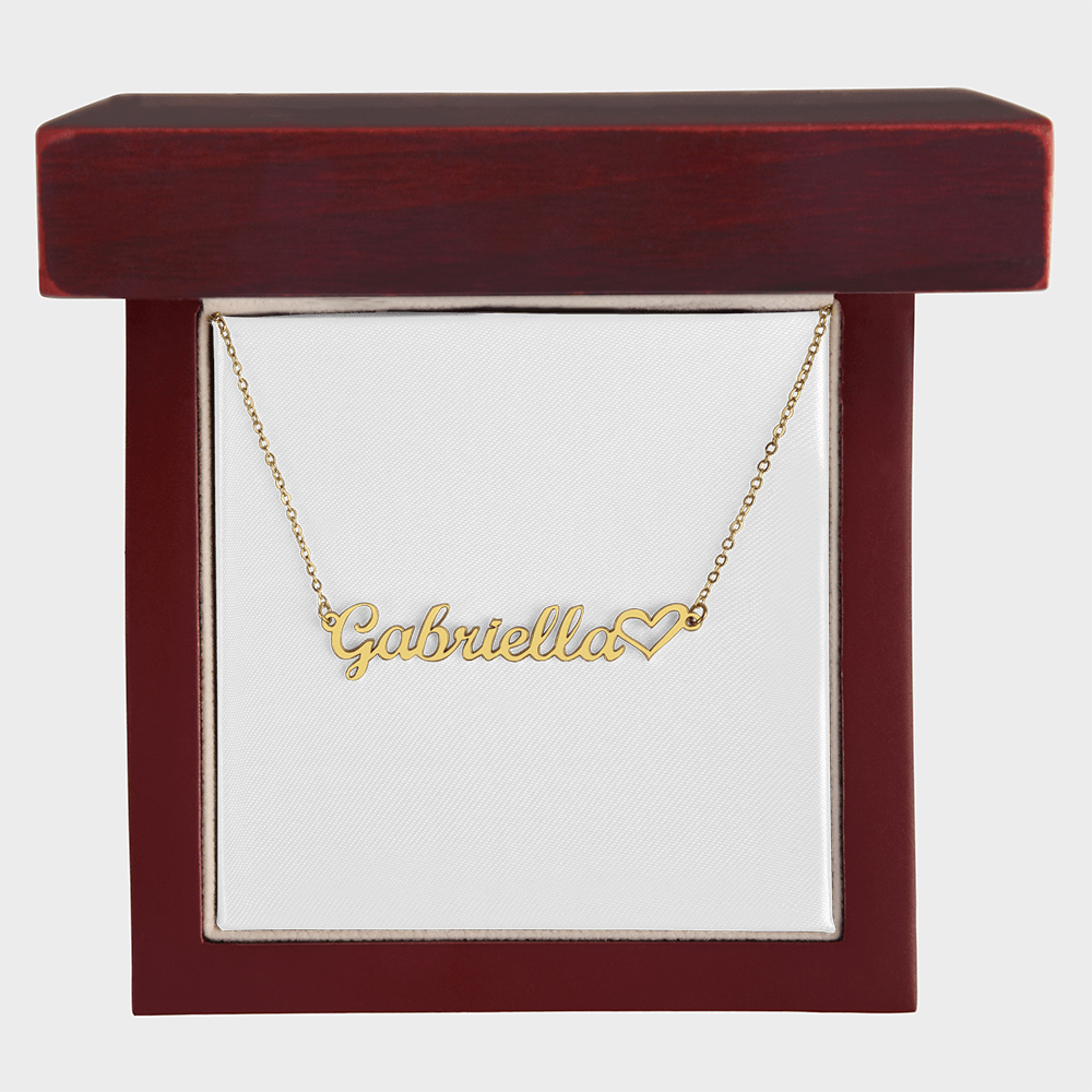 Heart Name Necklace