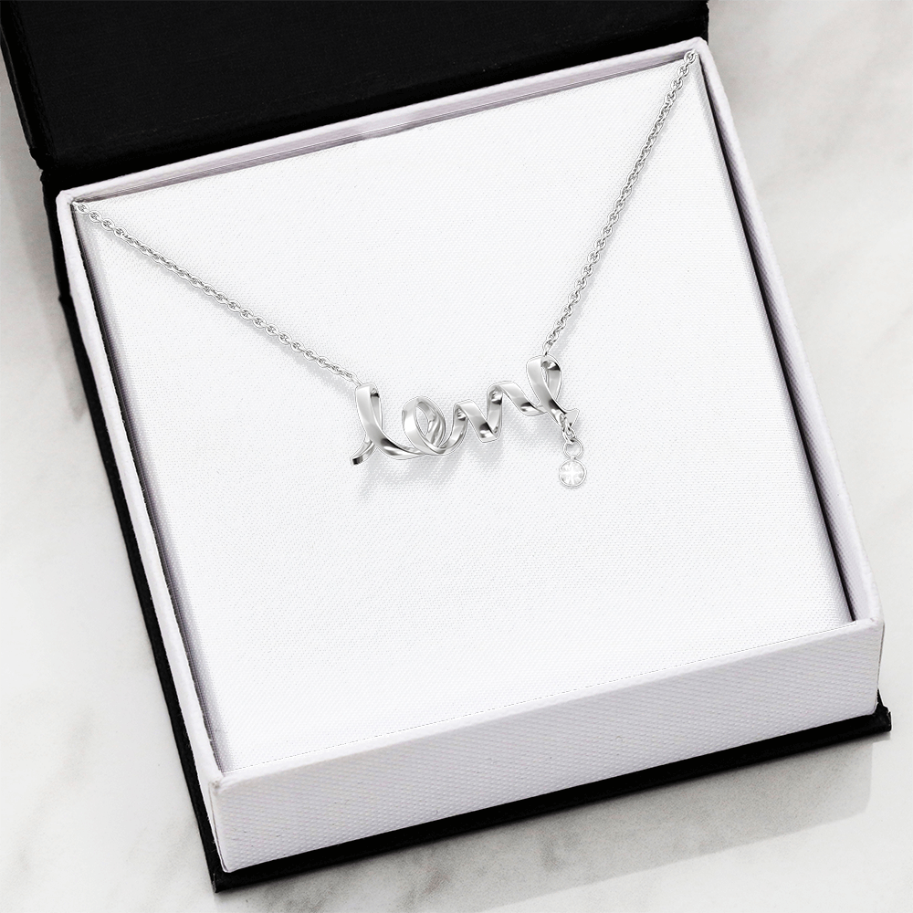 Scripted Love Necklace