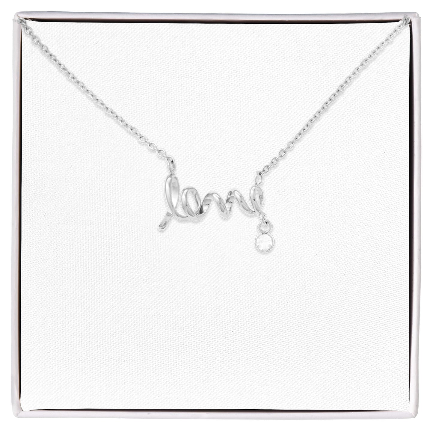 Scripted Love Necklace