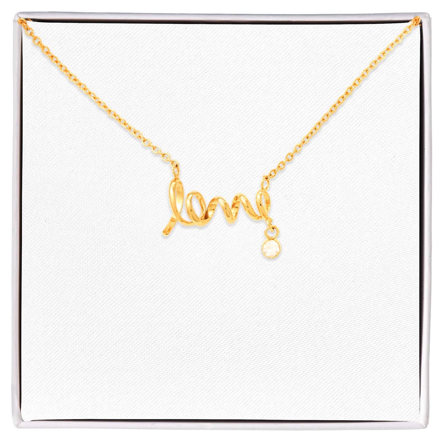 Scripted Love Necklace