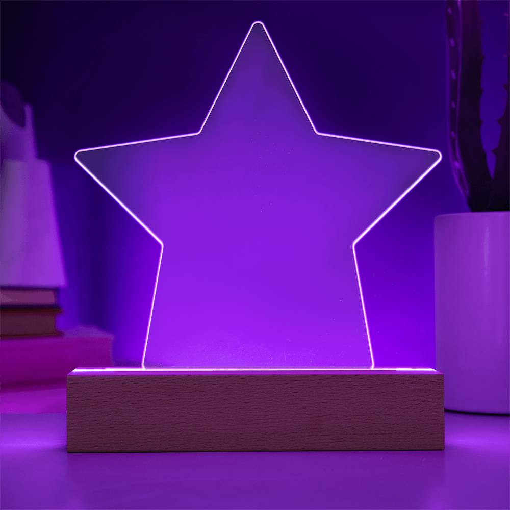 Acrylic Star Plaque
