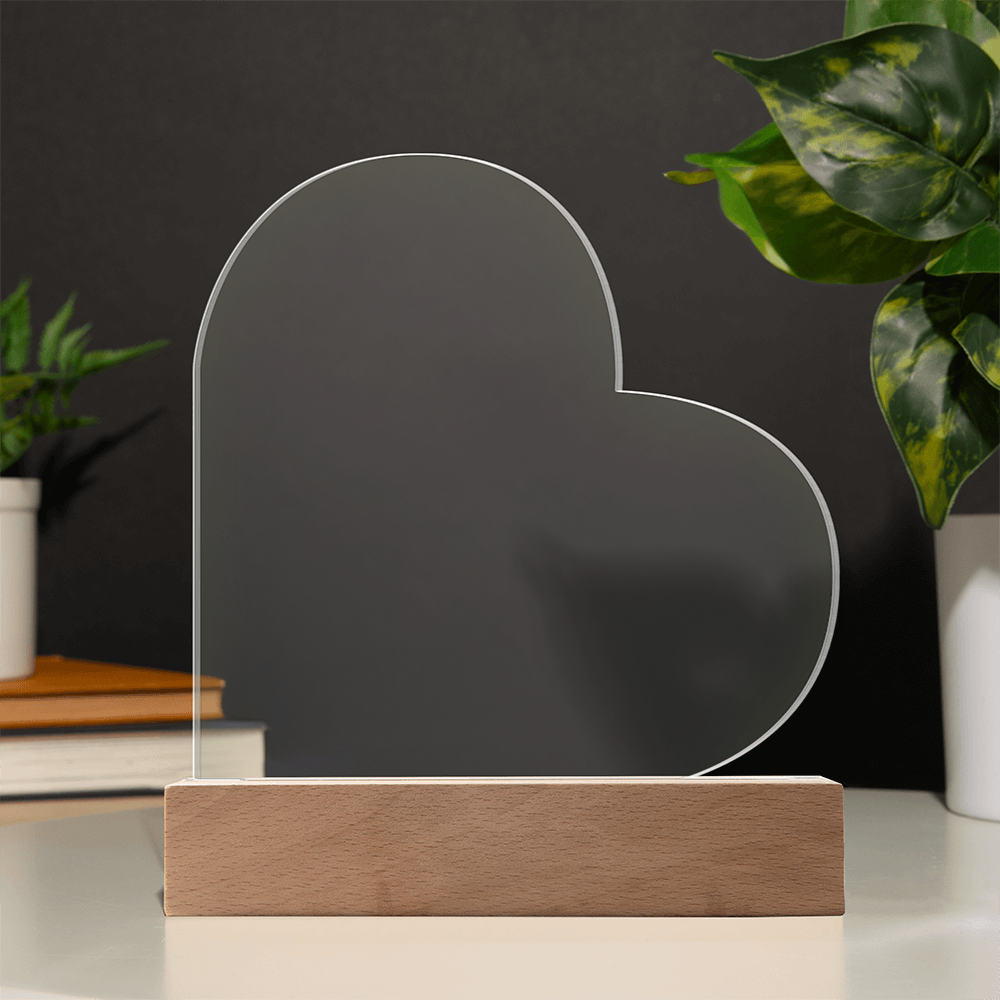 Acrylic Heart Plaque