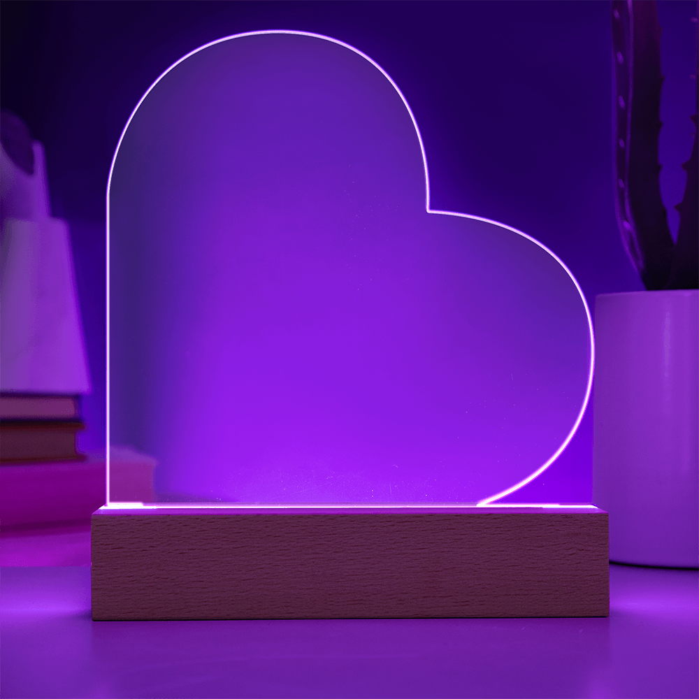Acrylic Heart Plaque
