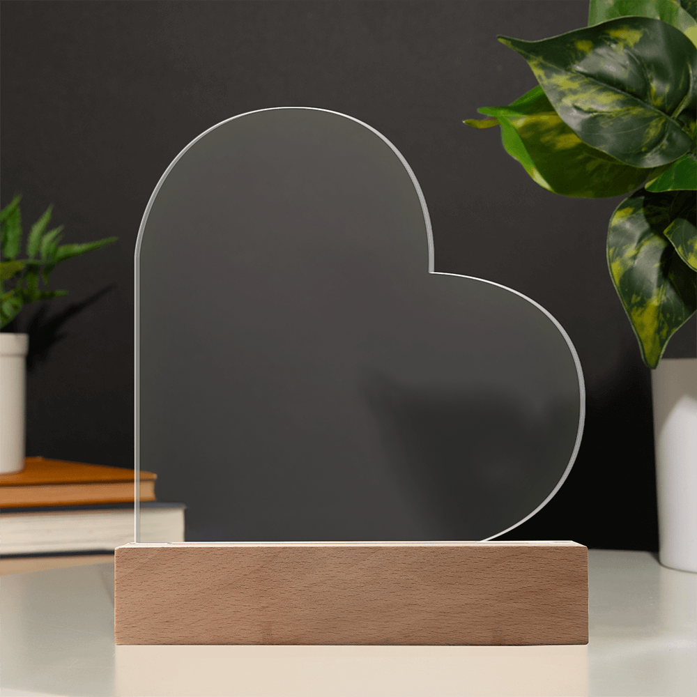 Acrylic Heart Plaque