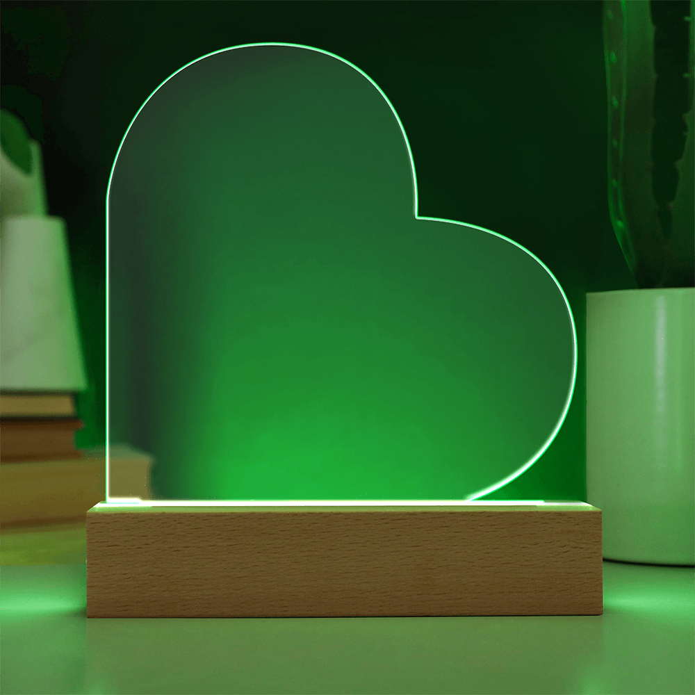 Acrylic Heart Plaque