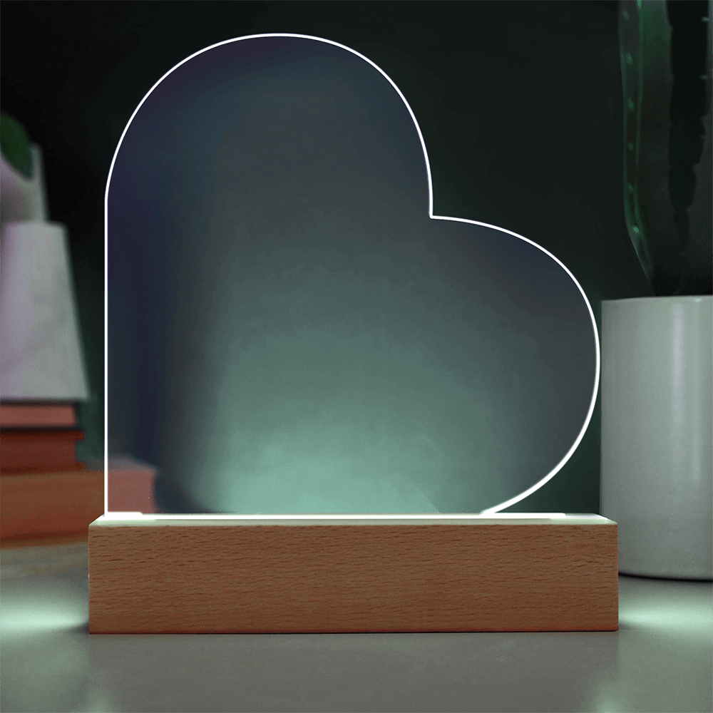 Acrylic Heart Plaque