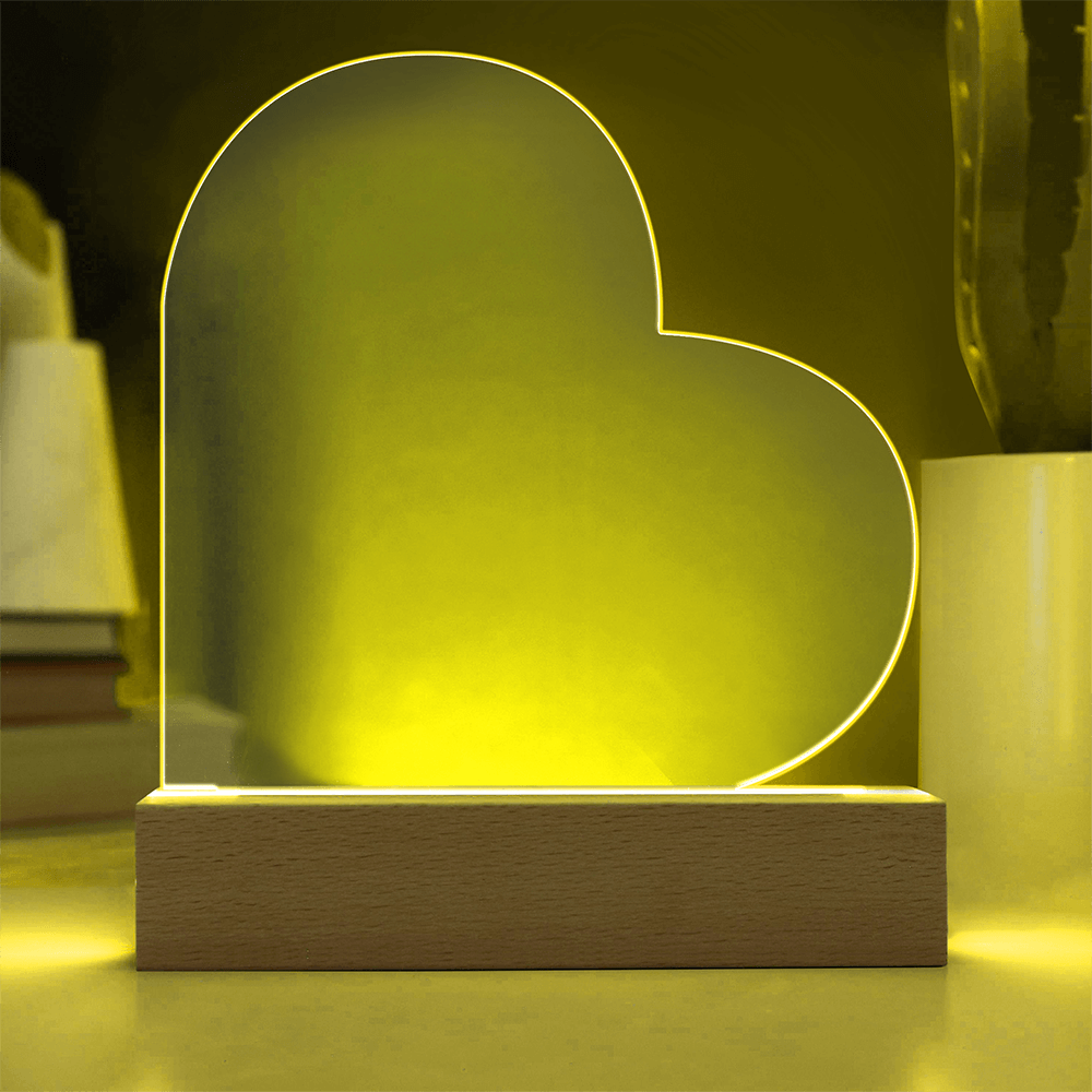 Acrylic Heart Plaque